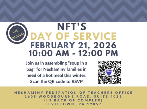 February 21, 2026 - NFT’s Day of Service- Community Outreach