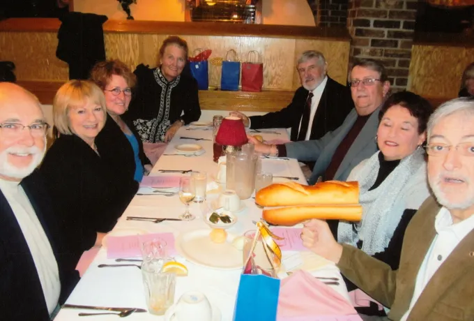 Group of people at restaurant